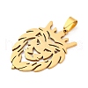 Ion Plating(IP) 201 Stainless Steel Pendants STAS-N103-185G-2