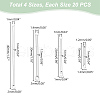 Unicraftale 80Pcs 4 Styles 304 & 201 Stainless Steel Connector Charms STAS-UN0055-54-3