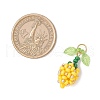 Glass Seed Beaded Flower Bud Pendants PALLOY-MZ00759-03-2