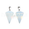 Cone/Spike/Pendulum Opalite Stone Pendants X-G-R278-85-3