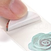 3D Flower & Heart Pattern Roll Stickers X-DIY-B031-05-6