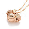 Alloy Multi Picture Photo Heart Locket Pendant Necklace for Women NJEW-M191-02KCG-2