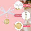Brass Locket Pendants PALLOY-FH00047-4