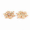 Brass Micro Pave Clear Cubic Zirconia Pendants KK-T062-178G-NF-2