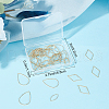 Beebeecraft 60Pcs 3 Style Brass Linking Rings KK-BBC0003-09-7