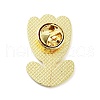 Golden Alloy Brooches JEWB-C032-03C-G-2