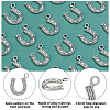DICOSMETIC 120Pcs Tibetan Style Alloy Pendants FIND-DC0006-01B-4