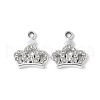 Alloy Crystal Rhinestone Pendants PALLOY-E775-12P-1