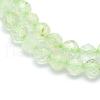 Natural Prehnite Beads Strands G-E411-25-2mm-3