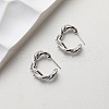 Brass Earring Finding KK-U061-08P-2