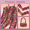 Ethnic Style Polyester Ribbons OCOR-WH0079-65A-4