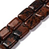 Natural Mahogany Obsidian Beads Strands G-T047-B26-01-1