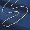Brass Link Chain Necklaces for Women NJEW-D302-12G-5