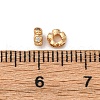 Brass Micro Pave Clear Cubic Zirconia Beads KK-Z112-29G-3