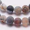 Natural Druzy Geode Agate Bead Strands G-K166-09-10mm-09-3