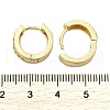 Brass Micro Pave Clear Cubic Zirconia Hoop Earrings EJEW-D311-054G-3