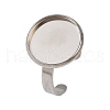 304 Stainless Steel Cuff Ring Components STAS-D372-07P-05-1