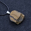 Natural Tiger Eye Raw Rough Nuggets Pendant Necklace FS-WG50F2C-01-1