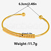 304 Stainless Steel Cuff Bangles RB9750-2-5