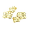 Rack Plating Brass Leaf Dangle Stud Earrings EJEW-M237-10G-01-2