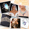 Beebeecraft 30Pcs Glass Rhinestone Cabochons RGLA-BBC0001-03-5