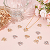 Unicraftale 60Pcs 2 Colors Alloy Pendants FIND-UN0016-34-2