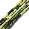 Natural Serpentine Beads Strands G-L624-G13-12x5mm-2