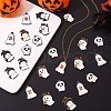 24Pcs 12 Style Halloween Theme Alloy Enamel Pendants ENAM-SZ0002-12-7