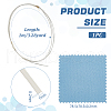 BENECREAT 1Pc Flat 999 Fine Silver Wires STER-BC0002-26-2