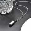 304 Stainless Steel capsule Shaped Perfume Bottle Necklaces STAS-Z106-01P-3