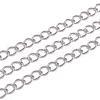 Tarnish Resistant 3.28 Feet 304 Stainless Steel Twisted Chains X-CHS-A003K-0.6mm-1