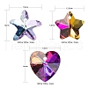120Pcs 8 Style Electroplate Glass Pendants GLAA-LS0001-04-3