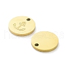 Ion Plating(IP) 316L Surgical Stainless Steel Charms STAS-D029-35G-2
