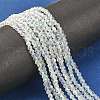 Faceted(32 Facets) Glass Beads Strands Round X-GF4mmC28-AB-4