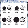   64Pcs 4 Style Cloth Shank Buttons BUTT-PH0001-26A-2