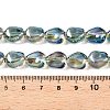 Electroplate Glass Beads Strands EGLA-T021-08G-4