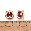 Brass Micro Pave Cubic Zirconia Pendants ZIRC-T016-12-3