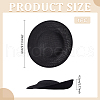 Linen Mini Hat Fascinator Base AJEW-WH0561-32A-2