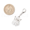 Angel Glass Pendant Decorations HJEW-MZ00215-03-3