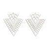304 Stainless Steel Etched Metal Embellishments Pendants STAS-A113-02P-1
