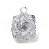 Brass Rhinestone Pendants KK-I715-06S-01-1