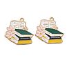 Graduation Season Alloy Enamel Pendants ENAM-V002-01E-KCG-1