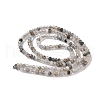 Natural Tourmalinated Quartz Beads Strands G-RM241221-O7-2