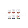  6 Sets 6 Styles Iridescent Glass Dome Cover DJEW-NB0001-36-7