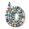 Handmade Polymer Clay Beads Strands CLAY-R089-6mm-T02B-34-7