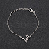 12 Constellations Alloy Rhinestone Link Bracelets WG43B2B-19-1