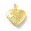 Brass Locket Pendants KK-C092-25G-11-1