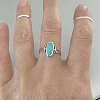 Alloy & Turquoise Finger Rings for Women FS-WG36F16-03-3