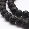 Natural Lava Rock Bead Strands X-G-A163-03-8mm-3