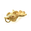 Brass Micro Pave Cubic Zirconia Pendants KK-R217-01G-02-2